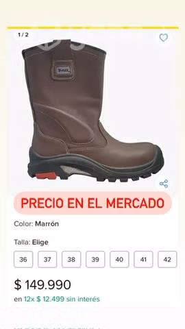 Botas de cuero de soldador V-FLEX V301 - Imagen 3