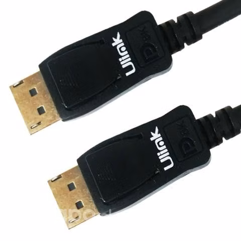 Cable display port 1,8 metros, 8k v1.4, negro - Imagen 1