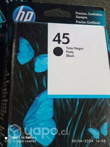 Tinta HP 45 black original de alta