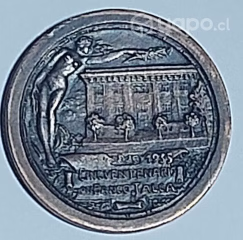 Medalla BANCO DE TALCA 1935 conmemorativa 50 años