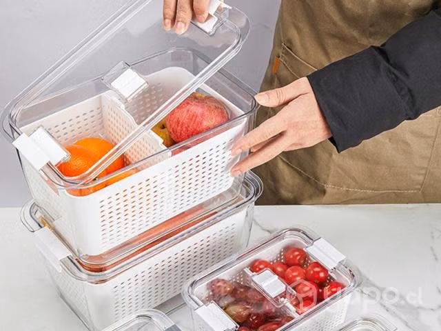 Caja Cajita nevera Contenedor con drenaje - Imagen 3