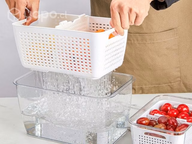 Caja Cajita nevera Contenedor con drenaje - Imagen 2