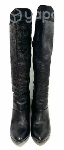 Bota 100% Cuero Marca Felmini N*39 Negro Exclusiva
