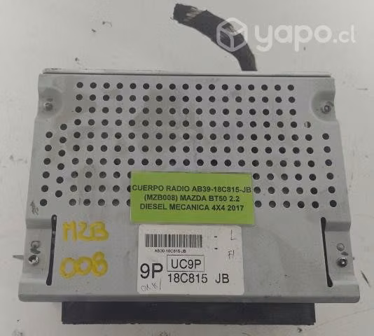 Cuerpo Radio (MZB008) BT50 2.2 Mec 2017 Mec 4x4