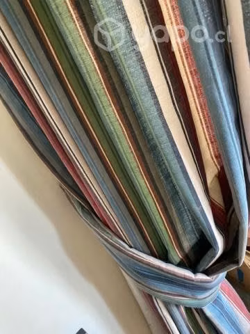 Cortinas forradas con cenefas Hay 2 paños - Imagen 2