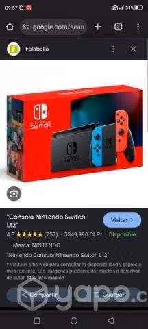 Nintendo switch por apuro