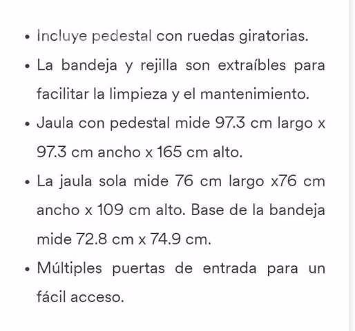 Jaula grande para loros