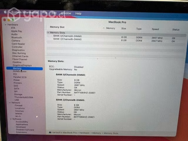 Macbook pro 16 / i7 / 2.6 / 16gb / 512 ssd 2019 - Imagen 4