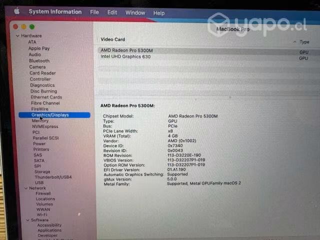 Macbook pro 16 / i7 / 2.6 / 16gb / 512 ssd 2019 - Imagen 3
