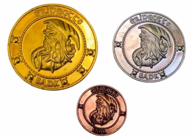 Monedas metálicas (3) De Harry Potter