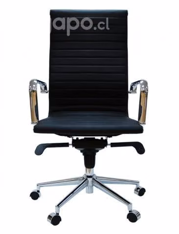 Silla Ejecutiva -Negra -Con ruedas - Imagen 3