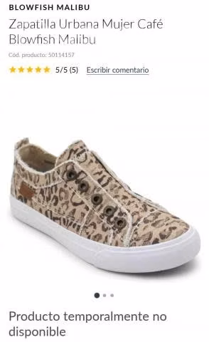 Zapatillas malibu nueva