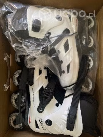 Patines En linea + set 3 protectores + casco Fox