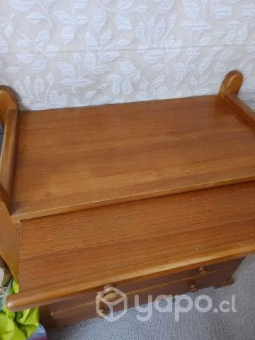Cómoda Cuja Bebe Madera Raulí (Buen estado) - Imagen 3