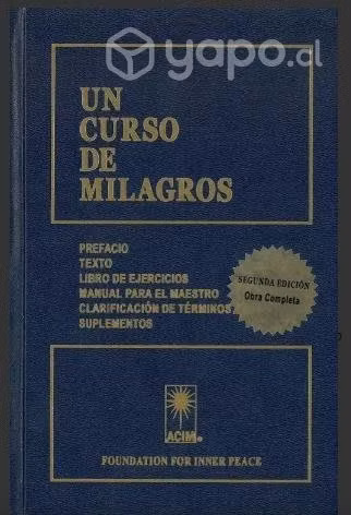 Como Nuevo UN CURSO DE MILAGROS TAPA DURA