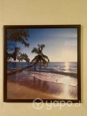 Cuadro Decorativo Playa Tropical - Imagen 2