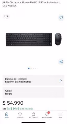 Teclado + mouse inalambrico