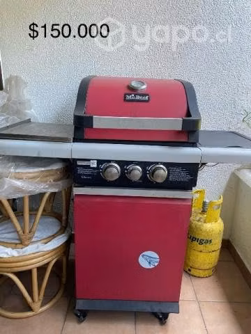 Parrilla MR. Beef con quemador y churrasquera