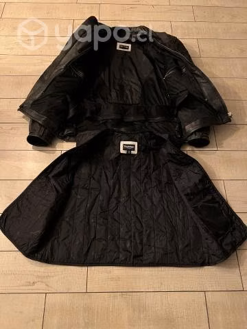 Chaqueta moto de cuero
