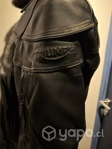 Chaqueta moto de cuero