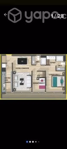 Vendo departamento con estacionamiento y bodega