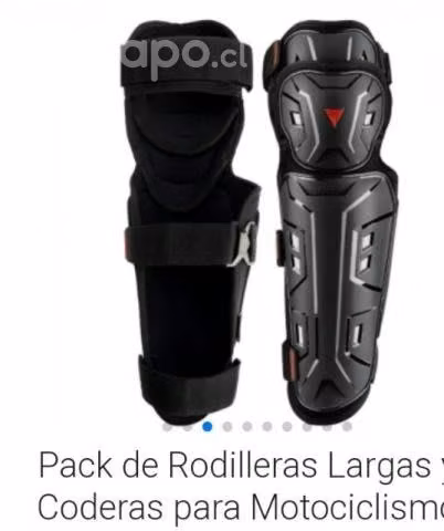 Rodilleras canilleras para moto