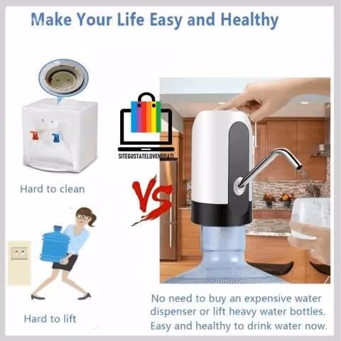 Dispensador de Agua Automático Recargable con USB