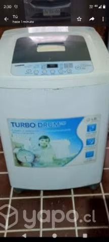Lavadora lg turbo drum