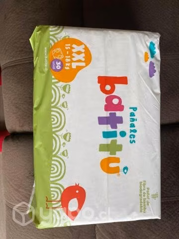 Pañales Batitu Biodegradables xxl 120 unidades