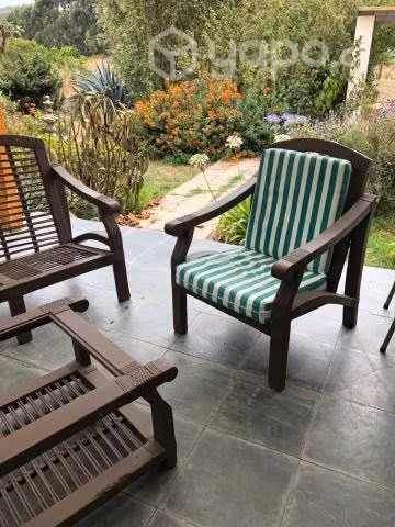 Juego de sillones de terraza con mesa y 10 almohad