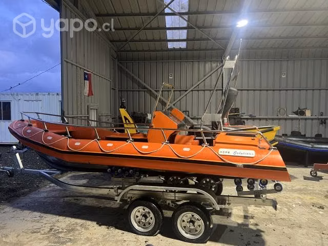 Bote hdpe tipo zodiac 5.6 mt