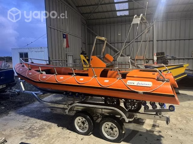 Bote hdpe tipo zodiac 5.6 mt