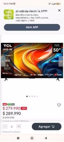 Led TCL 50 pulgadas4K HDR Smartv Google TV - Imagen 2