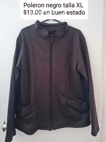 Poleron negro xl