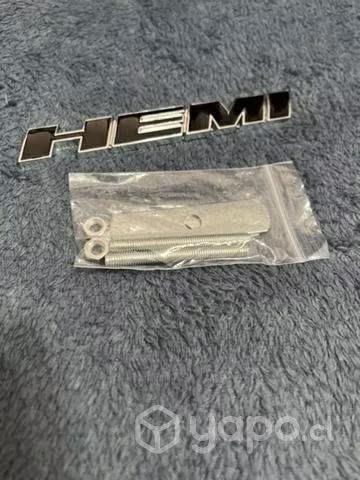 Logo auto Dodge Hemi metálico (el par) - Imagen 3