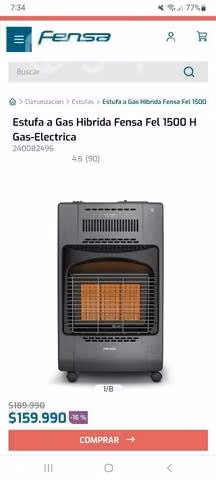 Estufa a gas y electricidad - Imagen 2