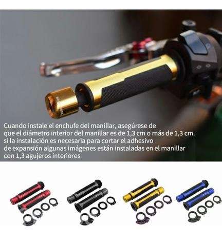 Puño moto barracuda 22 mm (negro) - Imagen 5