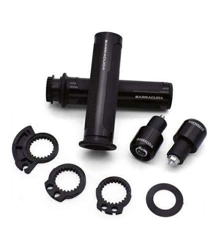 Puño moto barracuda 22 mm (negro) - Imagen 2