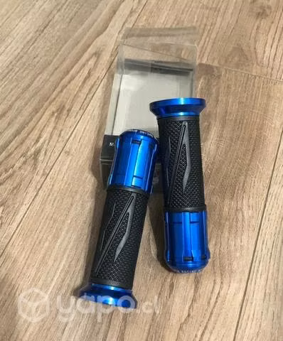 Puño moto azul