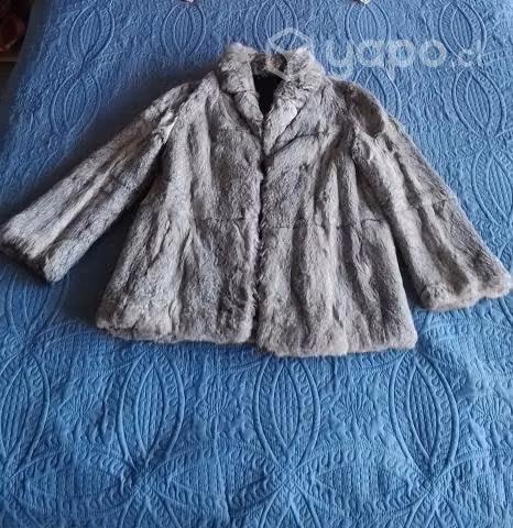 Abrigo de piel de conejo talla 38 40
