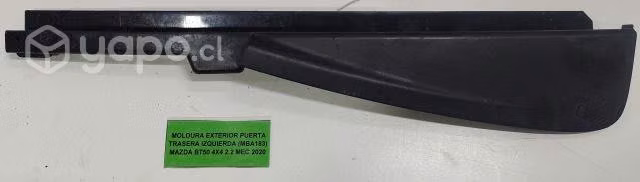 Moldura Exter pta tras izq (MBA183) BT50 2.2 2020