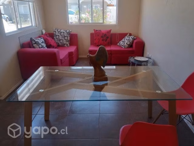 Mesa comedor de vidrio