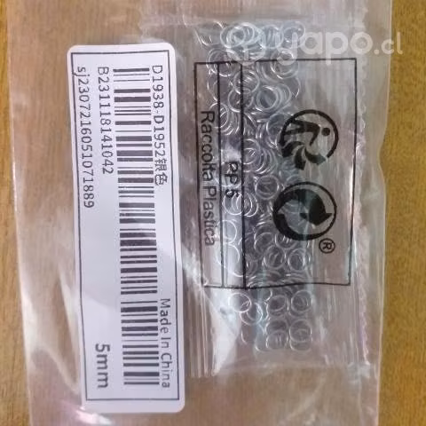 ARGOLLAS ACERO INOXIDABLE 5mm