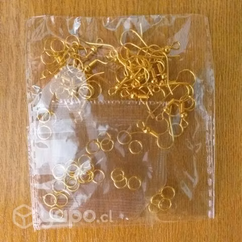 Colgantes para aros dorados