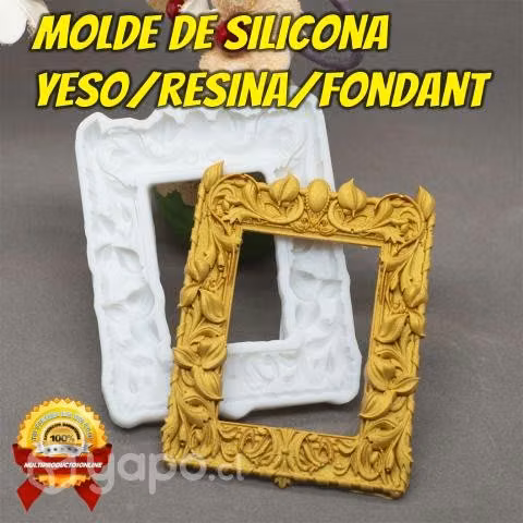 Molde De Silicona Marco Foto/Espejo