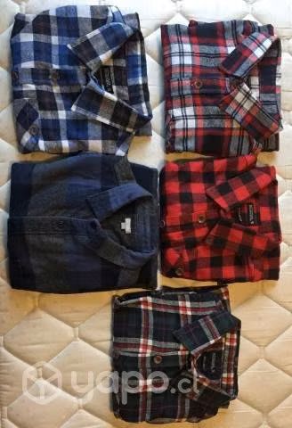 Camisas franela escosés talla S