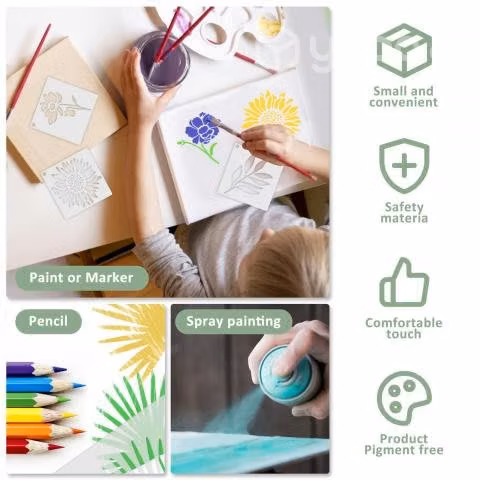 Pack De 60 Plantillas Stencil Ideal Manualidades,