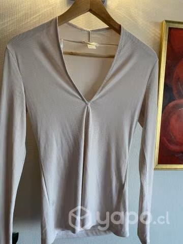 Blusa stretch Beige Talla S H&M