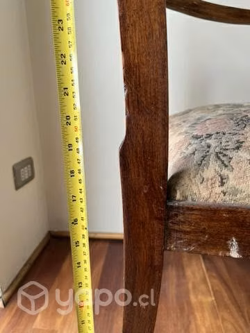 2 sitiales de madera antiguos - Imagen 6