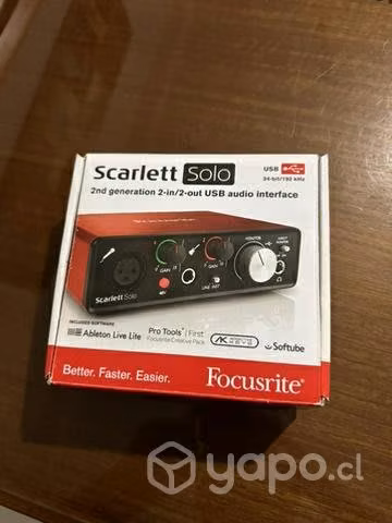 Interfaz de audio Scarlett (2da generación)
